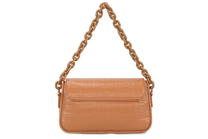 Lucky Bees Bolso de Hombro Croco Tan